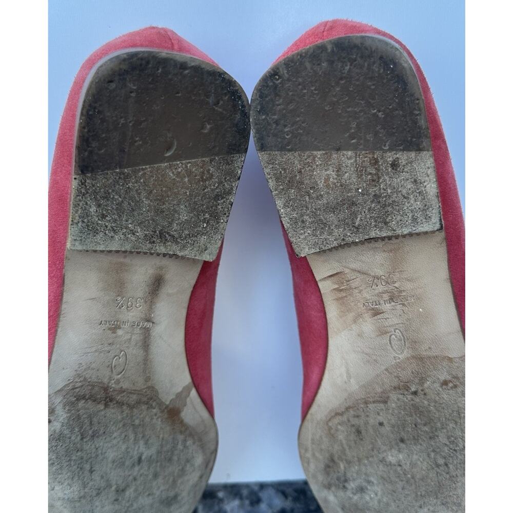 Oscar de la Renta red suede loafers Women’s Size 39.5 - Picture 15 of 15